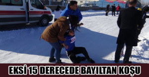 Eksi 15 derecede bayıltan koşu