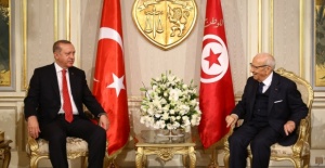 Erdoğan Tunuslu mevkidaşı ile görüştü