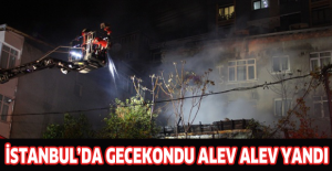İstanbul’da gecekondu alev alev yandı