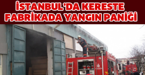 İstanbul’da kereste fabrikada yangın paniği