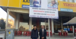 İyilik yaptı, afişleri asıldı
