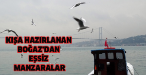 Kışa hazırlanan Boğaz’dan eşsiz manzaralar