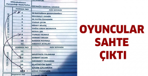 Oyuncular sahte çıktı