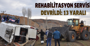 Rehabilitasyon servisi devrildi: 13 yaralı