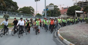 Kırşehir Belediye Başkanı Zeytinburnunda pedal çevirdi