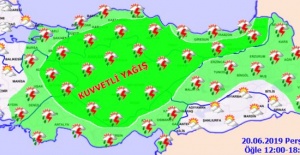 Meteoroloji'den son hava tahmini uyarısı(20 Haziran hava raporu)