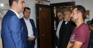 Gökhan Yüksel, sel mağdurlarını ziyaret etti