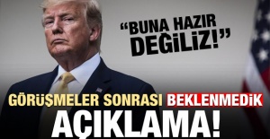Trump'tan bomba itiraf: Hazır değilim