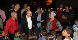 Başkan Akgün, hasar ihbarı yapılan evlerde incelemelerde bulundu