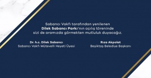 DİLEK SABANCI PARKI YENİLENEREK BEŞİKTAŞ’TA HİZMETE AÇILIYOR!