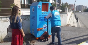 Büyükçekmece’ye 100 adet ayakkabı ve tekstil kumbarası yerleştirildi