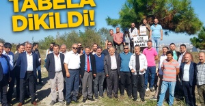 Özel tahsise tabela dikildi!