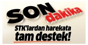 STK'lardan Barış Pınarı Harekatı'na tam destek.