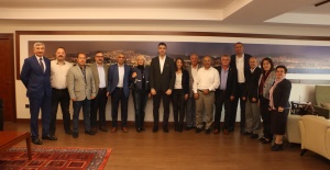 Yeni seçilen Kartal Kent Konseyi'nden Başkan Gökhan Yüksel'e ziyaret