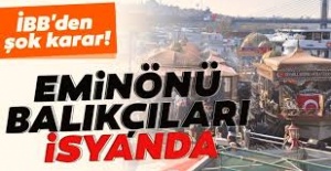 Eminönü'ndeki balıkçılar için yeni karar!