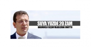 İmamoğlu sözünü unuttu suya zam yaptı