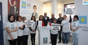 İYİ Parti Beyoğlu’ndan kadına şiddete ‘Dur’ mesajı