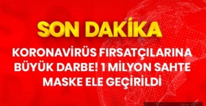 1 milyon sahte maske ele geçirildi
