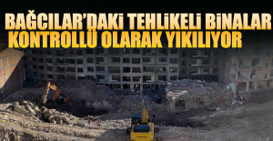 Bağcılar’daki Tehlikeli Binalar Kontrollü Olarak Yıkılıyor