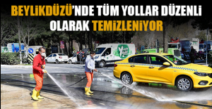 BEYLİKDÜZÜ’NDE TÜM YOLLAR DÜZENLİ OLARAK TEMİZLENİYOR