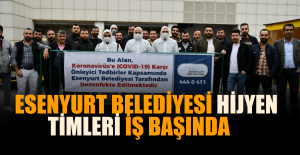Esenyurt Belediyesi Hijyen Timleri İş Başında