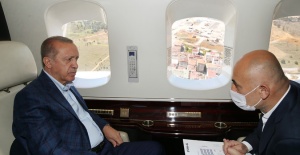 Cumhurbaşkanı Erdoğan Yapımı Devam Eden Hastaneleri Gözlemledi