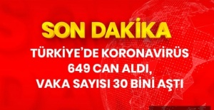 Koronavirüs Türkiye'de 649 can aldı, vaka sayısı 30 bin 217'ye yükseldi