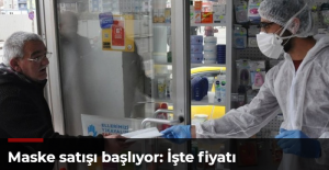 Maske satışı başlıyor: İşte fiyatı