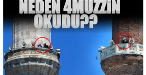 Ayasofya'nın 4 minaresinde 4 müezzin birlikte ezan okudu!