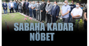 Eyüpsultan Cami Meydanı’nda Sabaha Kadar Nöbet