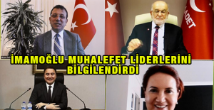 İmamoğlu Muhalefet Liderlerini Bilgilendirdi