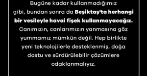 Rıza Akpolat: “Beşiktaş’taki Etkinliklerde Havai Fişek Kullanmıyoruz”