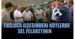 Tuzluca İlçesindeki Köylerde Sel Felaketinin