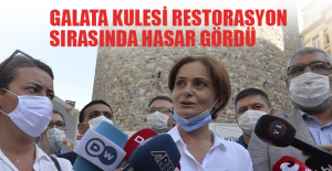 Galata Kulesi Restorasyon Sırasında Hasar Gördü