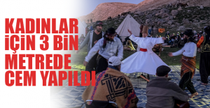 Kadınlar için 3 bin metrede cem yapıldı