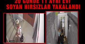 20 Günde 11 Ayrı Evi Soyan Hırsızlar Yakalandı