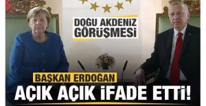 Erdoğan Merkel ile Doğu Akdeniz'i görüştü