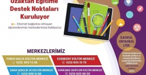 ESENYURT’TA UZAKTAN EĞİTİME DESTEK NOKTALARI KURUYOR