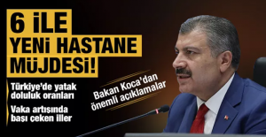 Sağlık Bakanı Koca'dan 6 ile yeni hastane müjdesi