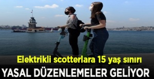 Elektrikli scotterlara 15 yaş sınırı