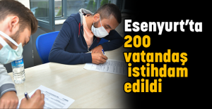 Esenyurt’ta 200 vatandaş istihdam edildi