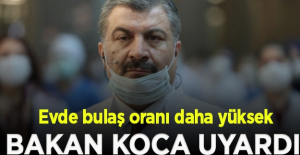 Koca uyardı: Evde bulaş oranı daha yüksek