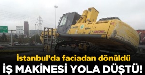 Basın Ekspres yolunda faciadan dönüldü!