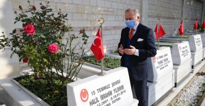 BAŞKAN AYDINER’DEN ŞEHİTLİK ZİYARETİ