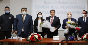 ESENLER BELEDİYESİ’NDE TOPLU SÖZLEŞME SEVİNCİ
