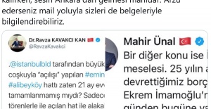 İBB’den AKP’li Ravza Kavakcı ve Mahir Ünal’ın açıklamalarına cevap