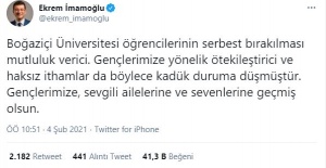 Boğaziçililere şartlı tahliye