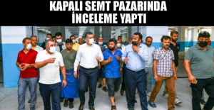 Deniz Bozkurt, Kapalı semt pazarında inceleme yaptı