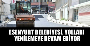 Esenyurt belediyesi, yolları yenilemeye devam ediyor