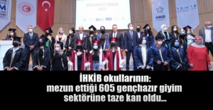 İHKİB  mezun ettiği 605 genç  giyim sektörüne taze kan oldu…